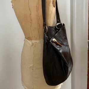 Vintage 2000's Chocolate Brown Hobo Bag